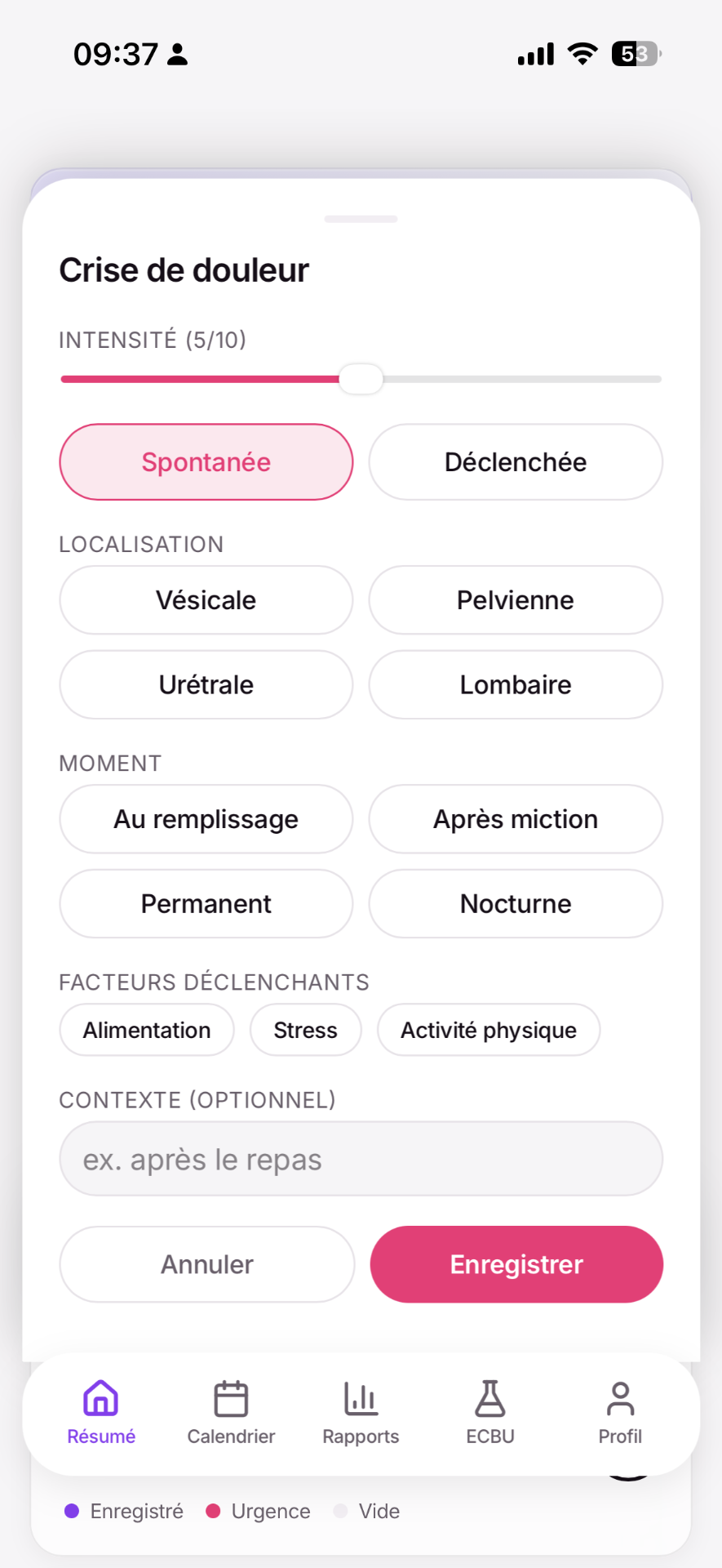 Crise de douleur